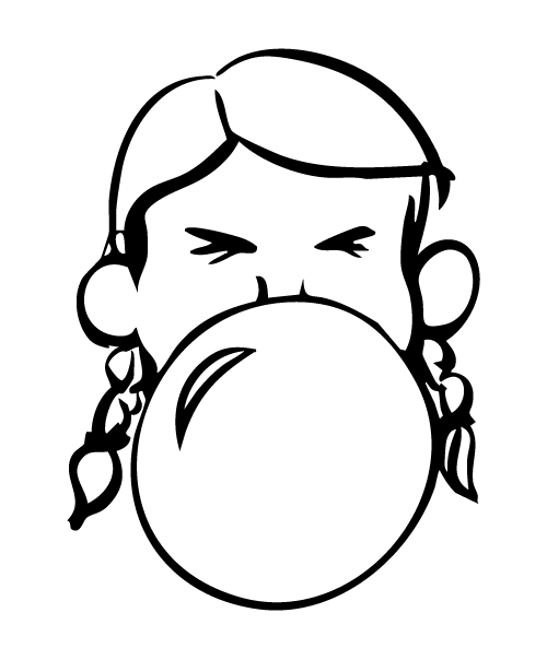 Chewing-gum - Particules en suspension