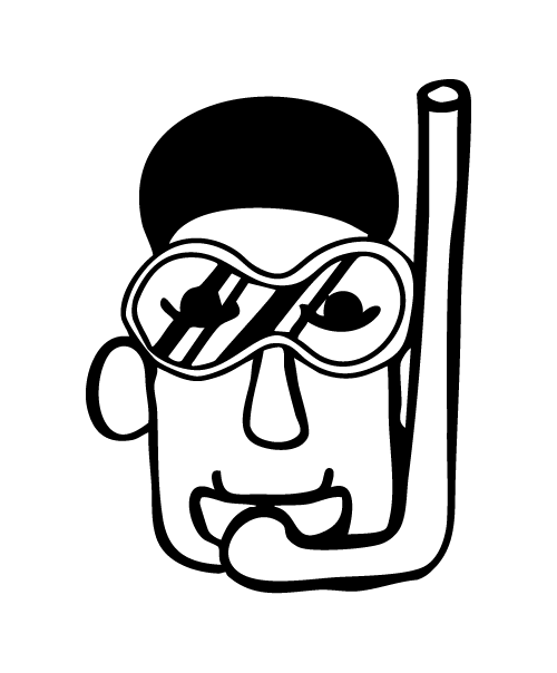 Tuba et masque - Particules en suspension